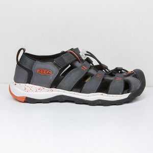 KEEN Newport‎ Neo H2 Sandals Gray Orange Washable Water Hiking Unisex Kids Sz 3